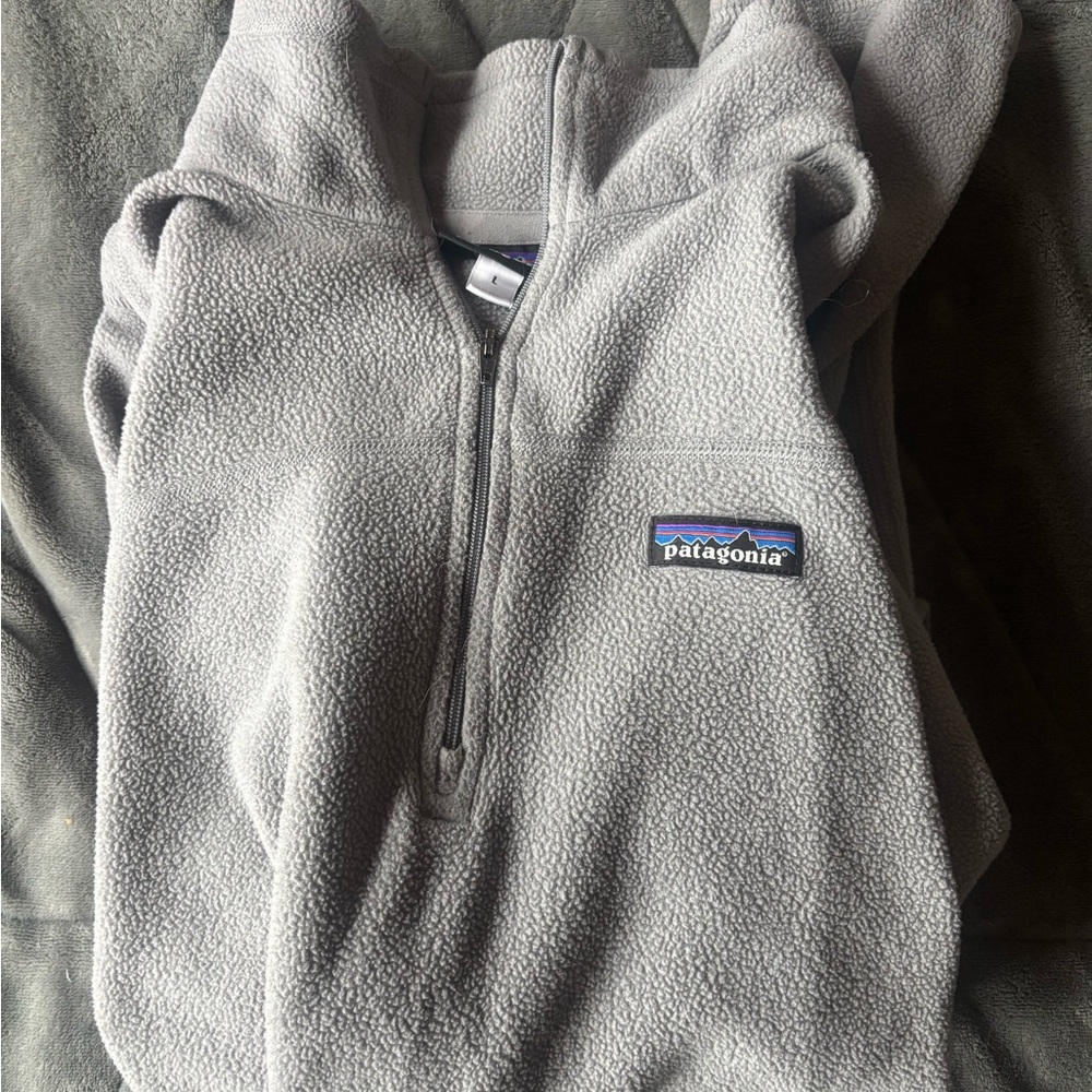 Patagonia Light Gray Fleece Jacket